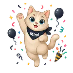 Кіт Mimiao святкує