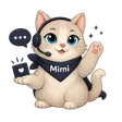 Кіт Mimiao з навушниками служби підтримки